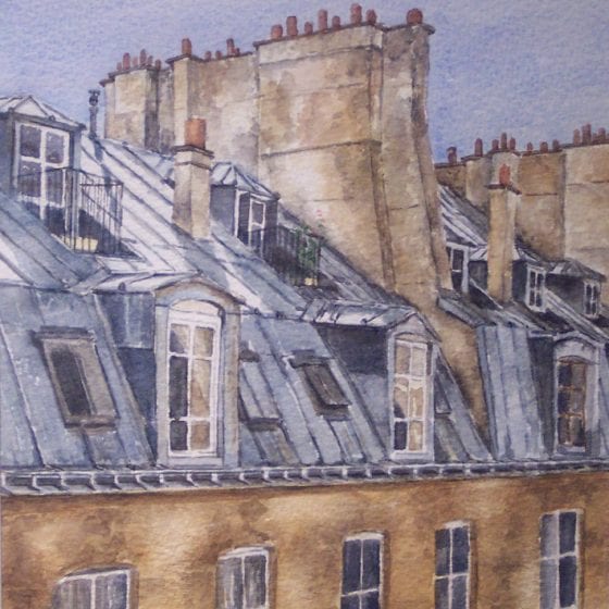 Painting "Paris Rooftops"