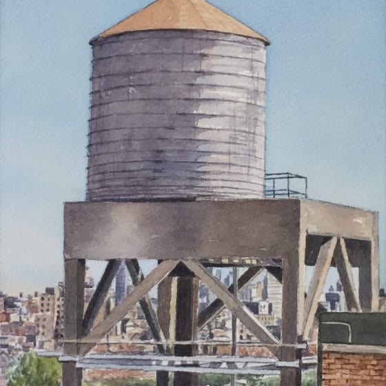 Painting "New York Water Tower"