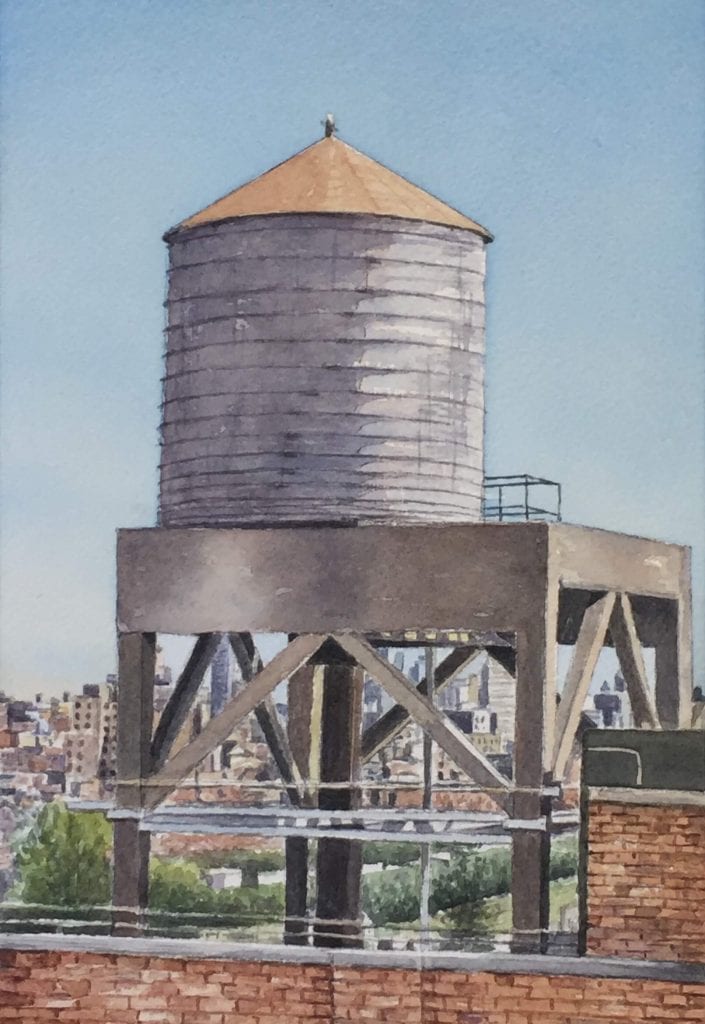 Painting "New York Water Tower"