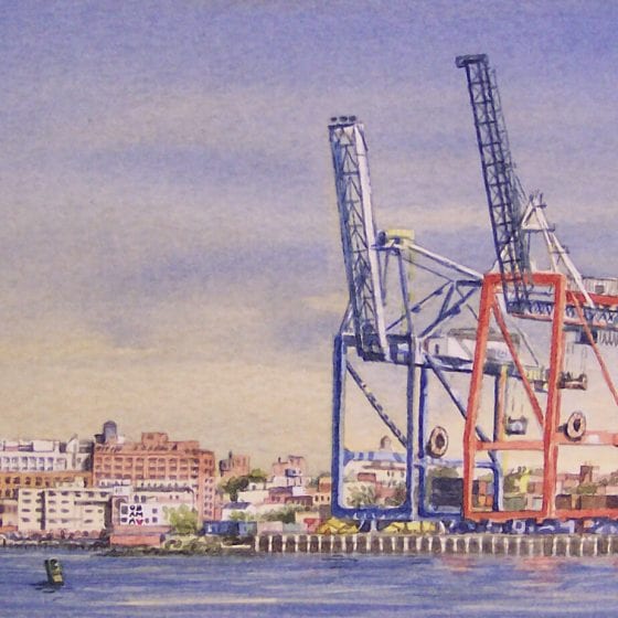 Painting "Red Hook I, NYC"