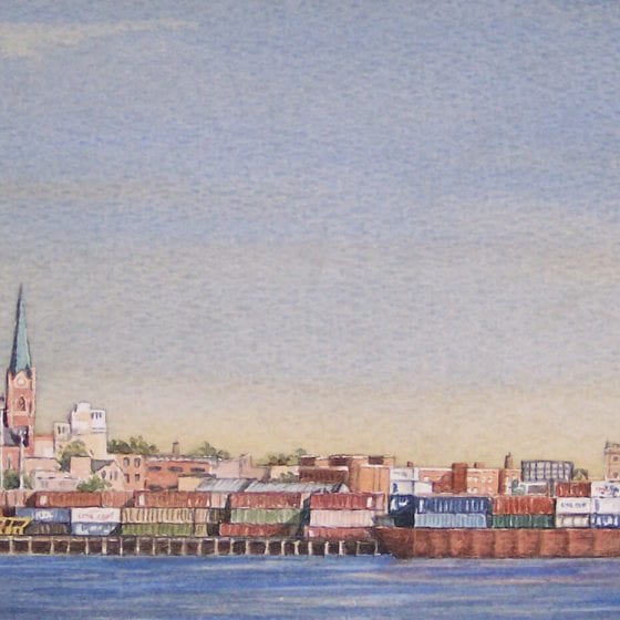 Painting -"Red Hook II, NYC"