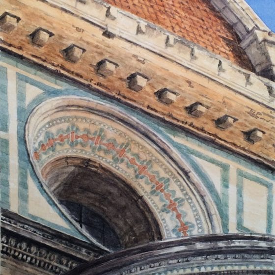 Painting "Duomo window II, Florence"