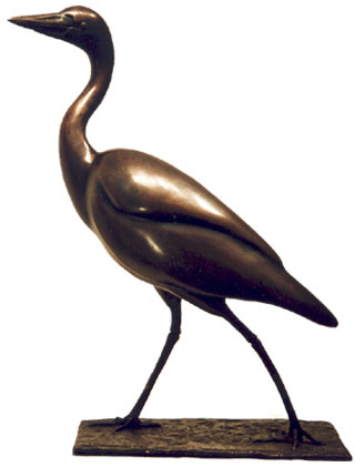 Sculpture "Heron Walking"